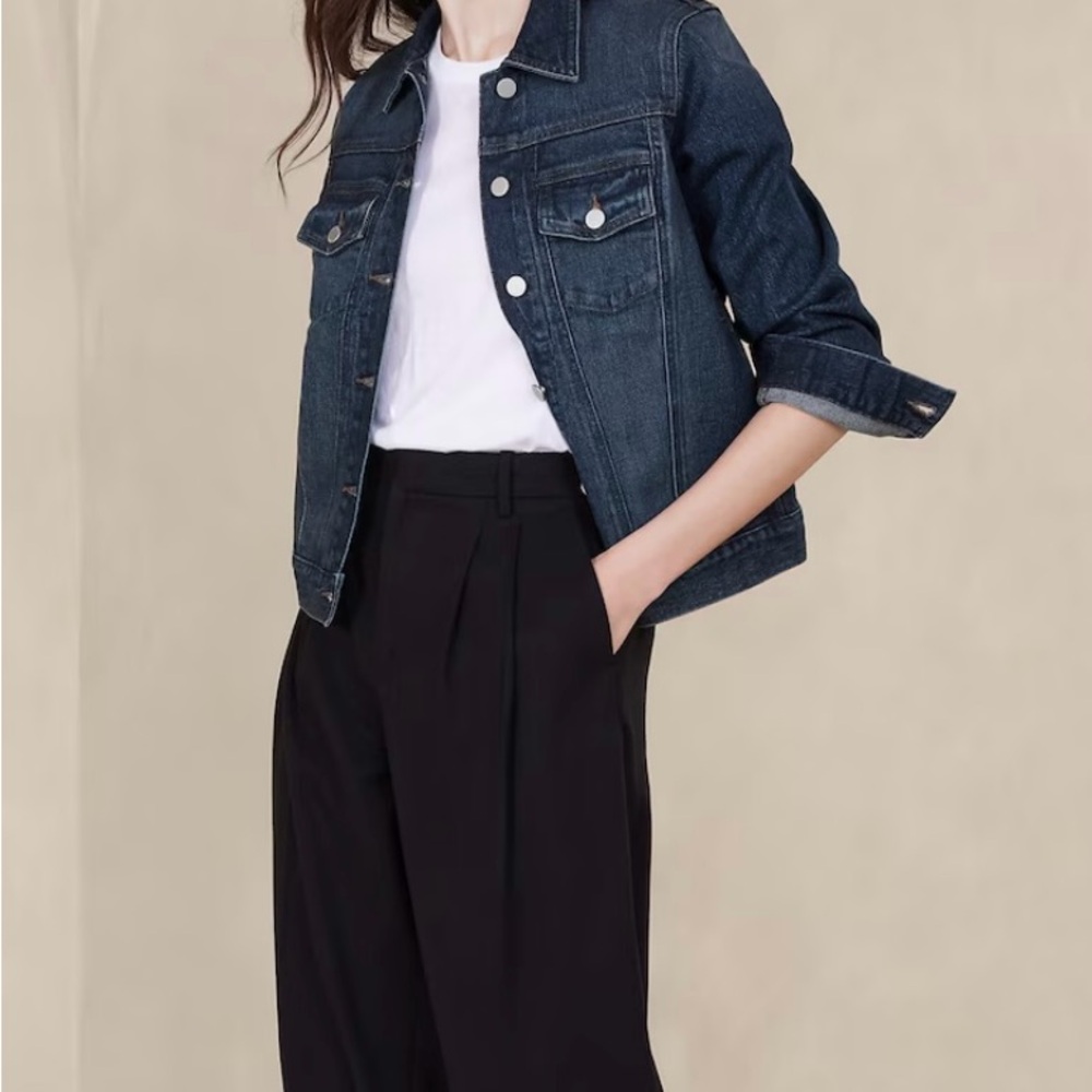 Denim Jacket by Banana Republic. Size Med. Classic Thick Denim NWOT